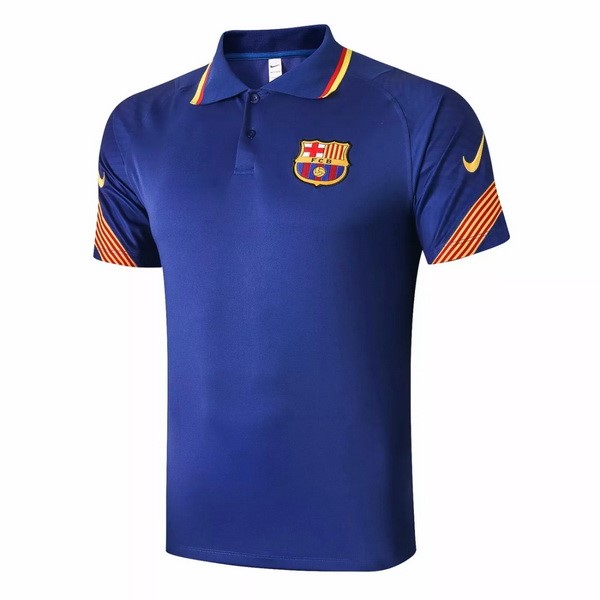 Polo Football Barcelone 2020-21 Bleu Orange